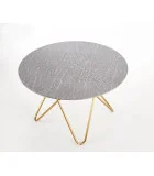 BONELLO TABLE, TOP - GRAY MARMUR, LEGS - GOLD order